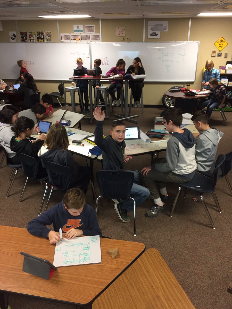 BurtonStem's tweet photo. Core 2 working collaboratively on Percents #outof100 https://t.co/y6BMUABkt5