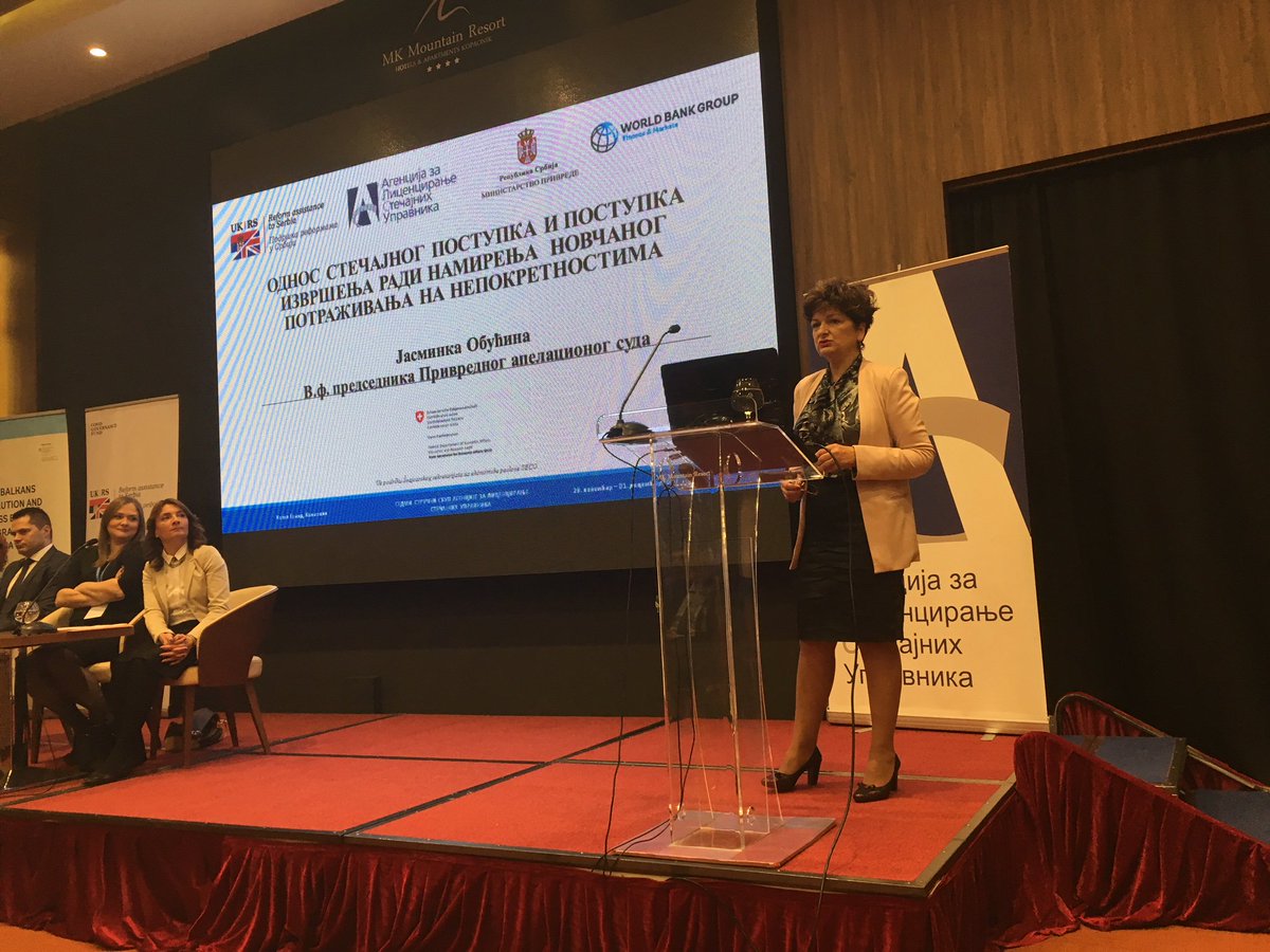 PwC_Serbia's tweet photo. Nastavak uspešne podrške #JointGGF #UKinSerbia reformama u Srbiji - Predstavljanjem odličnih rezultata projekta "Unapređenje kapaciteta ALSU" otvoren 7. stručni skup Agencije za licenciranje stečajnih upravnika. https://t.co/et1f2iu256
