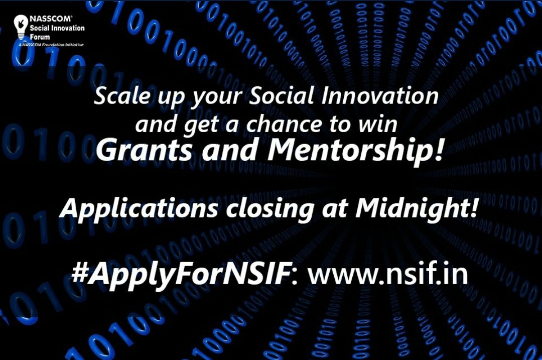 NF_Tech4Good's tweet photo. Shout out to all the social #innovators. Last few hours left to #ApplyForNSIF: https://t.co/PdGeohyVv7! Hurry up! Fill out Form A and B asap! Applications closing at midnight! https://t.co/8Pm1fS9Rc0