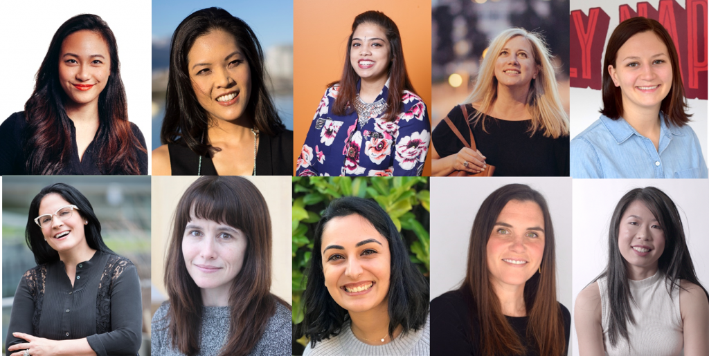 theforumca's tweet photo. So proud of our #PitchforthePurse semi-finalists and their extraordinary work! Good luck to all of you today: @squiggleparkedu @vitali_wear @Quupe_Inc @fidgettoys @PROtectApp @Flytographer @AVASmartGarden @SoularBackpack   + Holy Napoli Pizza + Dr Mom's Natural Health! https://t.co/JzcOjqSWbc