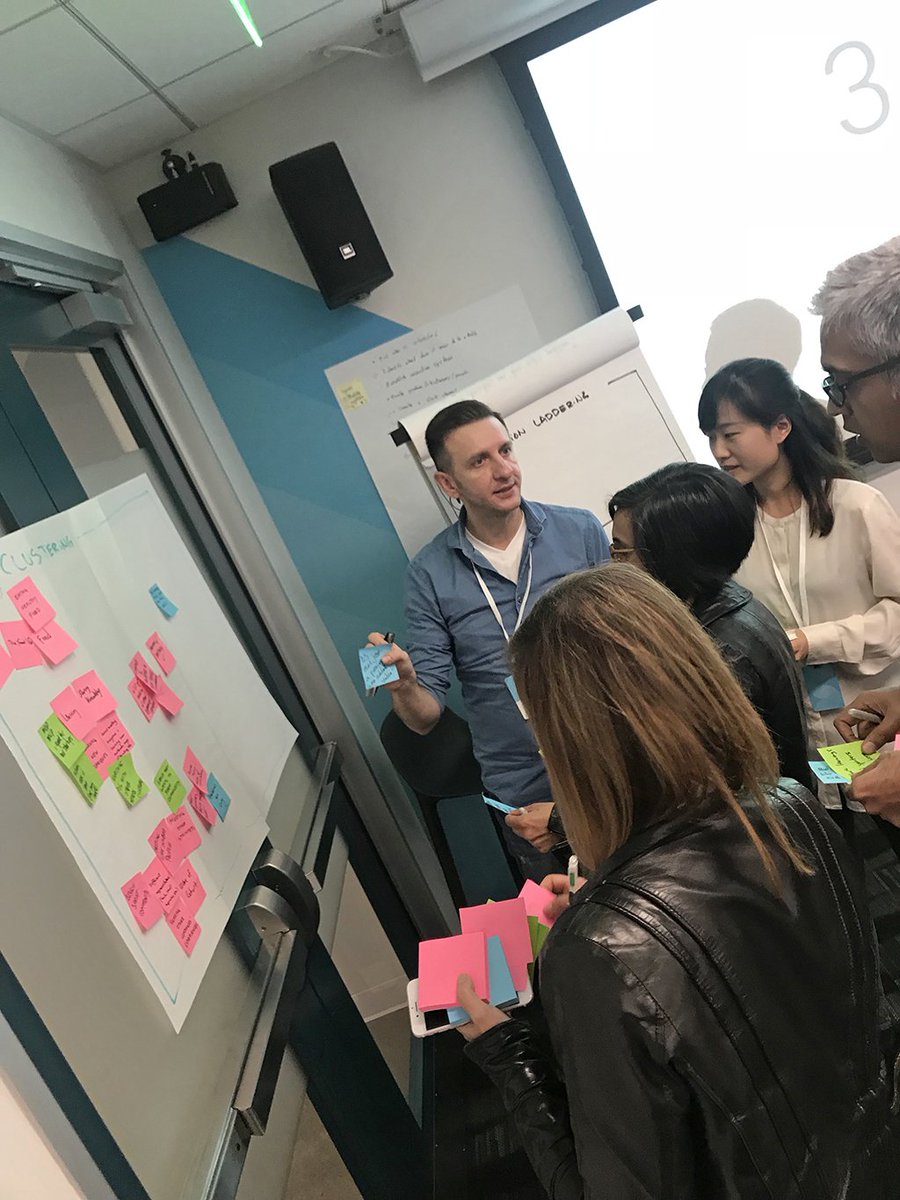 LUMAInstitute's tweet photo. So honored to have LUMA's @vdinamani at @GoogleDesign's first #SPRINTCON17 & lead a micro sprint on #HumanCenteredDesign methods: #RoseThornBud + #AffinityClustering + #StatementStarters + #AbstractionLaddering. Everyone left with something to use right away! https://t.co/BVLN74lzLd