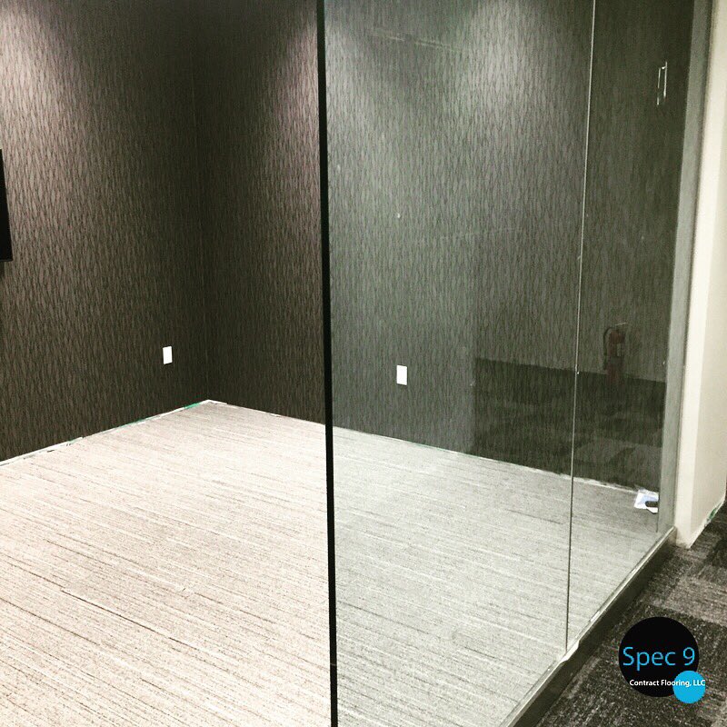 Spec9contract's tweet photo. The Regions Center has a new auditorium! Our team installed new Carpet Tile, Vinyl Composition Tile and Millwork Rubber Base for Brasfield & Gorrie. #spec9flooring #flooringcompany #vinylcompositiontile #carpettile #birminghamalabama #alabama #bessemeralabama https://t.co/NjMA2jtZ5W