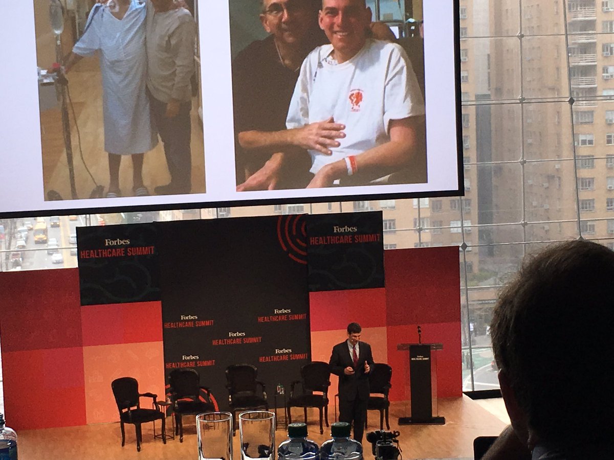 Emotional talk by @davidfajgenbaum who nearly died five times from rare Castleman's disease, founded organization seeking cures #forbeshealth