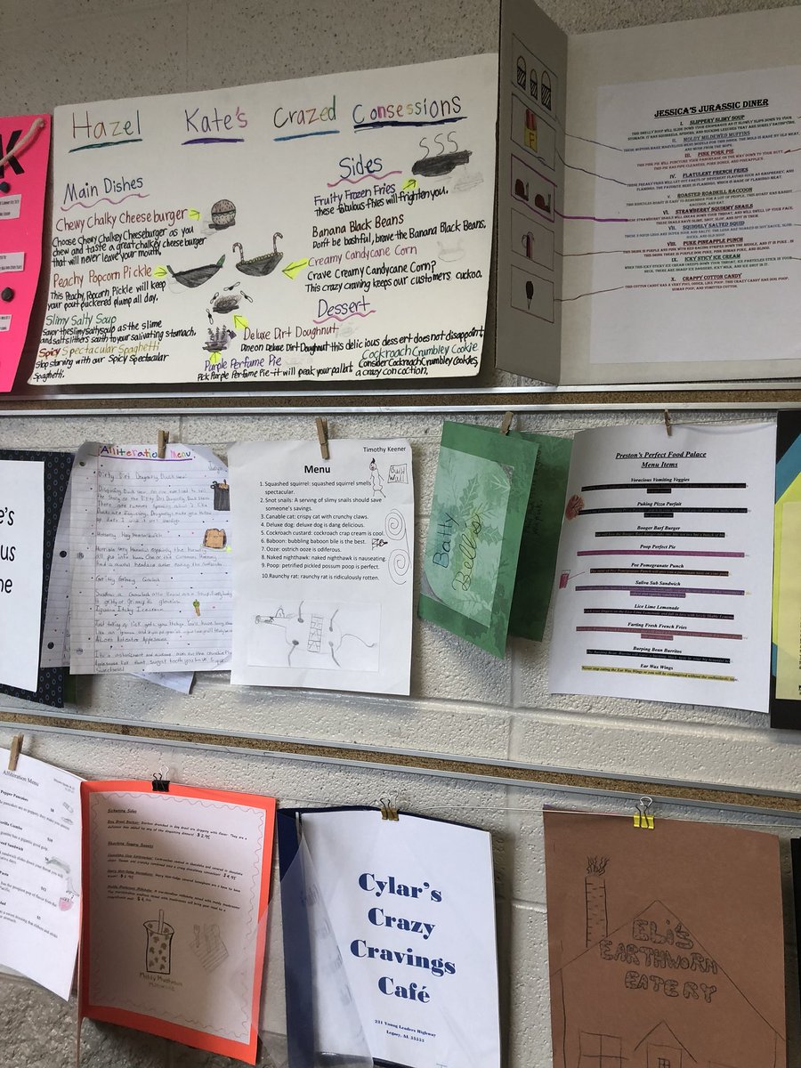 disneynut85's tweet photo. Welcome to Mrs. D’s Alliteration Cafe, where alliteration is fun! @LegacyElement @MadCoSchools #BeBoldMCSS #legacyleadstheway https://t.co/qG4h1ecKJO