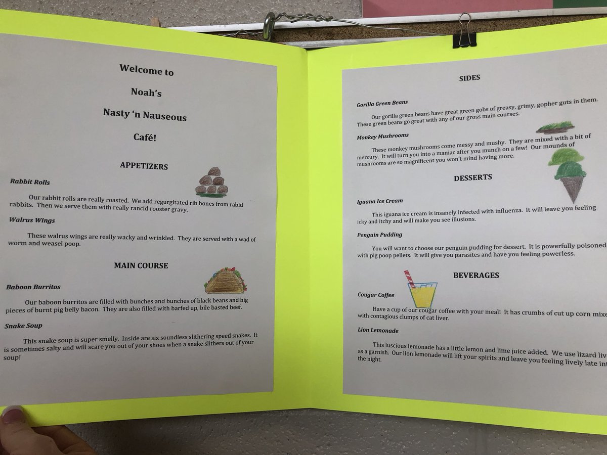 disneynut85's tweet photo. Welcome to Mrs. D’s Alliteration Cafe, where alliteration is fun! @LegacyElement @MadCoSchools #BeBoldMCSS #legacyleadstheway https://t.co/qG4h1ecKJO