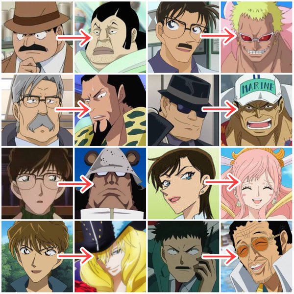 超厳選 ワンピース超シーン動画 ワンピースとコナンの声優のかぶりが 解っているだけでこれだけの被りがあります ワンピース コナン