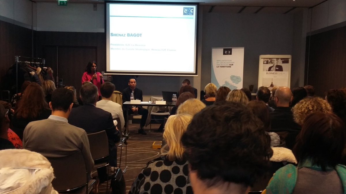 e2cGironde's tweet photo. Très belle clôture du séminaire #entreprise @ReseauE2CFrance. Merci Mme Bagot, présidente de L'E2C La Réunion, pour vos jolis mots. #E2CBMA https://t.co/3JrY81bEUV