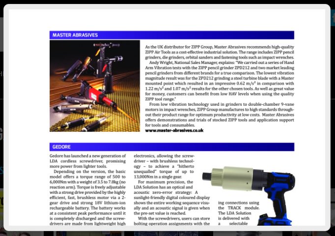 MasterAbrasive's tweet photo. Read about #ZIPPtools #fastening range in the December issue of @TorqueExpo: https://t.co/zmnnMzsxsf #UKmfg #automotive #fasteners #tools #rivetingtools #riveting https://t.co/UXw3ul2dRL
