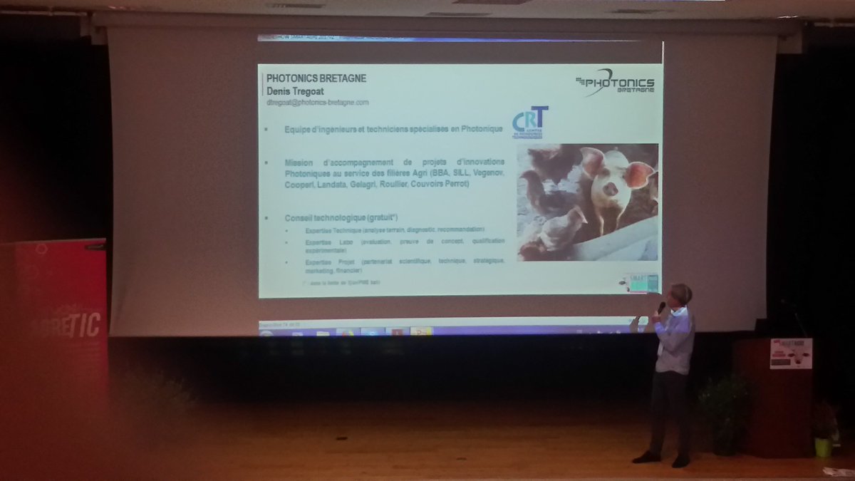 BzhP's tweet photo. [LIVE] Mise en avant de la #photonique au service de la nutrition animale à #SmartAgri @LyceePommerit. Présentation du projet Symeter #Vitalac avec #Europrocess et @TellusEnvir (utilisation du #lidar) puis pitch de @BzhP, partenaire de l'événement, et de @Photon_Lines https://t.co/LOnVjBvOBJ