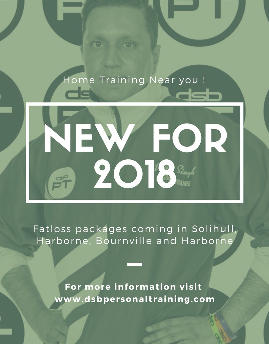 DSBFITNESS's tweet photo. Home fat loss packages coming in 2018. If you live in the areas we cover in UK Birmingham then please visit https://t.co/t6fqjqlF7q
#fatloss #hometraining #harborne #solihull #halesowen #bournvile #weightloss #personaltraining #6weekplan #3monthplan #6monthplan #birmingham #dsbpt https://t.co/HbUi2AyqOk