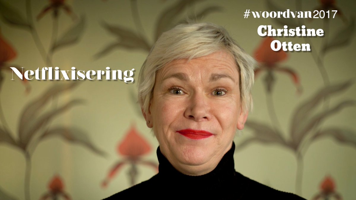 DeAvondvanTaal's tweet photo. Het #woordvan2017 van @christineotten is 'Netflixisering'. Wat is jouw woord van het jaar? Ga naar https://t.co/fLC4rUEUKK en geef het door! https://t.co/XO5aj3Esr2
