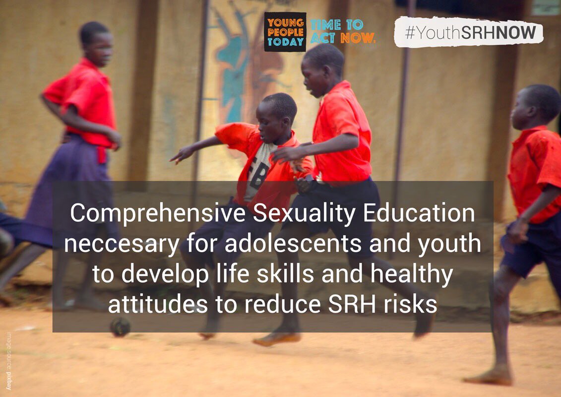 o3unesco's tweet photo. #CSE Comprehensive Sexuality Education is necessary for youth to develop life skills & healthy attitudes to reduce #SRH risks #NotWithoutCSE #NotWithoutYFS #YouthSRHNOW cc @UNESCO @unescoROSA @AfriYANBuzz @ICASAYouthFront @ICASA2017 https://t.co/Na1tR8MMGv