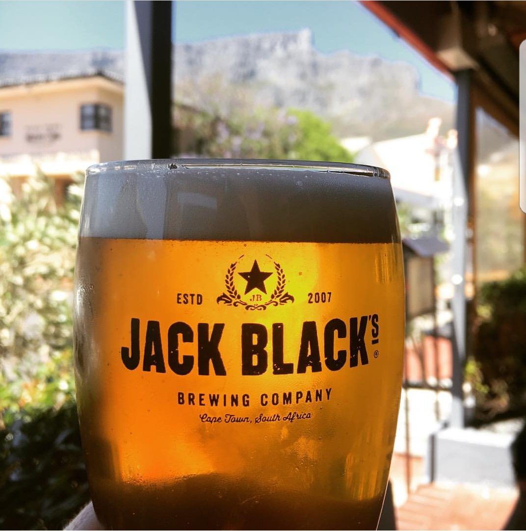 Ice cold <a href="/JackBlackBeer/">JackBlack BrewingCo.</a> with a view of table mountain. Doesn't get better than this. Love spending time at <a href="/arnoldsonkloof/">Arnolds Kloof Street</a>