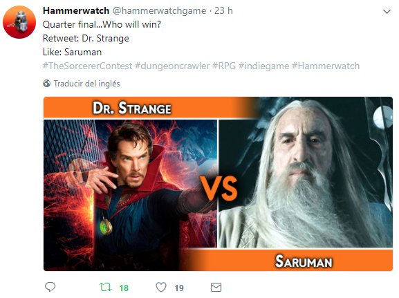 hammerwatchgame's tweet photo. Saruman has qualified for semifinal round
#TheSorcererContest  #dungeoncrawler #RPG #indiegame #Hammerwatch https://t.co/Cjq9WzbYDt