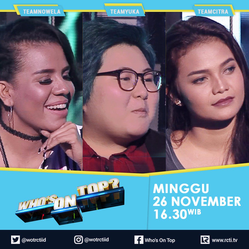 Official_MNCTV's tweet photo. Biduan-biduan cantik dengan suara khasnya inilah, yang akan bersaing untuk jadi yang teratas di puncak elevator; @NowelaIDOL8 @yukatamada28 dan @ScholastCitra #WhosOnTopRCTIEps2 https://t.co/yKx6X26DE1