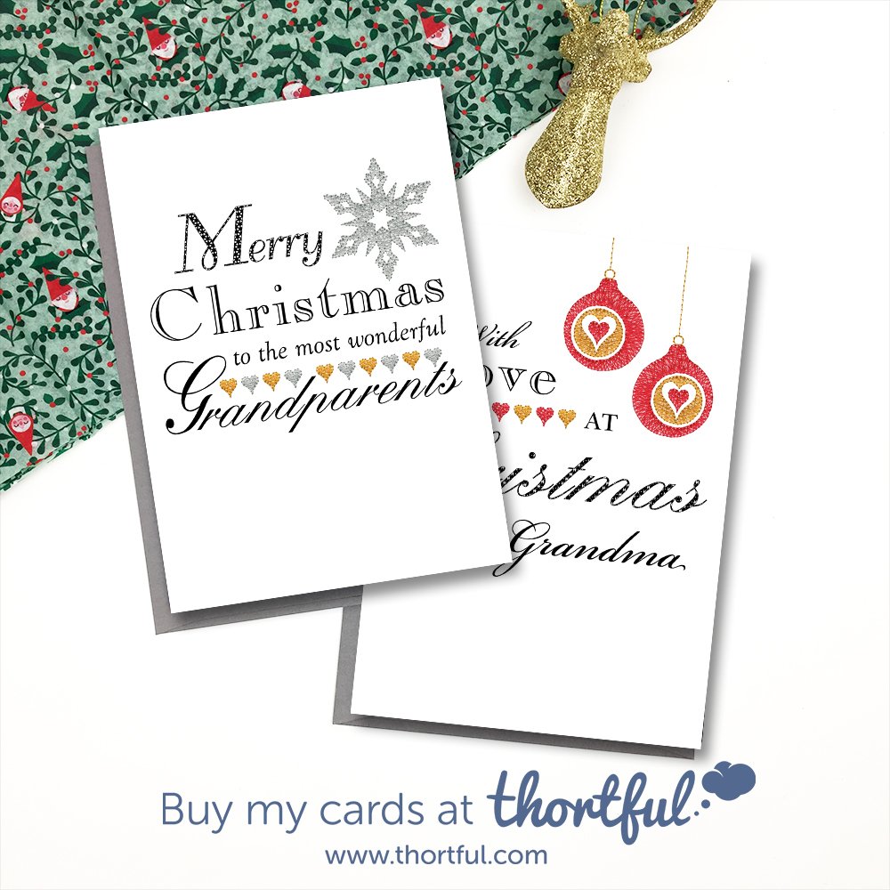 #Christmascards on #Thortful £2.99 each or any A5 Cards 4 for £10 or 10 for £20. Offer automatically applied in basket. You can add a #personalised message inside for free and send to a different address if you want - put a smile on someone’s face!
 thortful.com/list/57d28dece…
