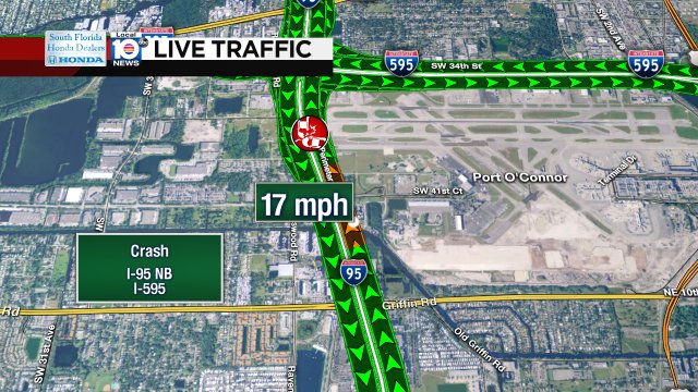 Crash on I-95 NB approaching I-595 #traffic https://t.co/2vb5UgJCZW
