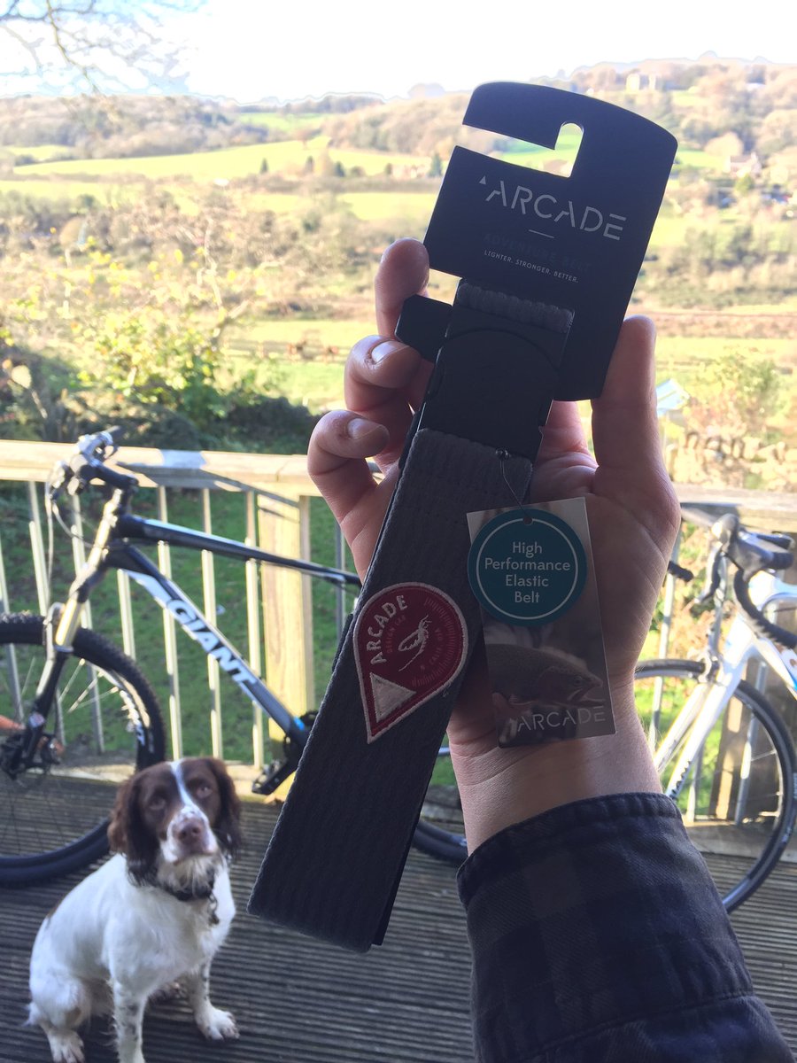 IamThomHunt's tweet photo. Yes! New belt from @ArcadeBelts arrived today can't wait to get out on the bikes later. *Digger is less excited the post arrived* https://t.co/tbK3K9xR9M