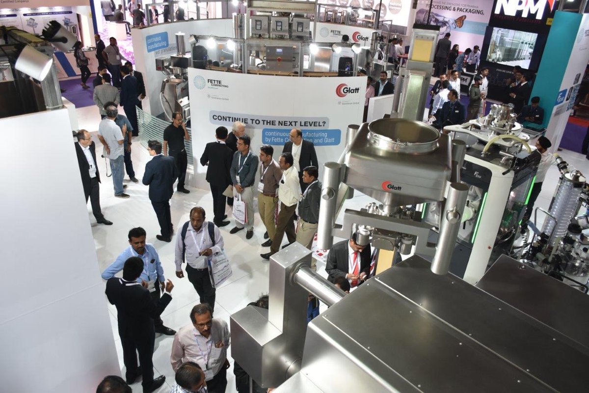 glatt_group's tweet photo. Today's already the last day at p-mec India. Visit our booth J2 to learn all about our technology partnership with @FetteCompacting #pmecindia #pmec2017 #continuous #wet #Granulation #continuous #direct #compression https://t.co/k2wDmEPCsJ