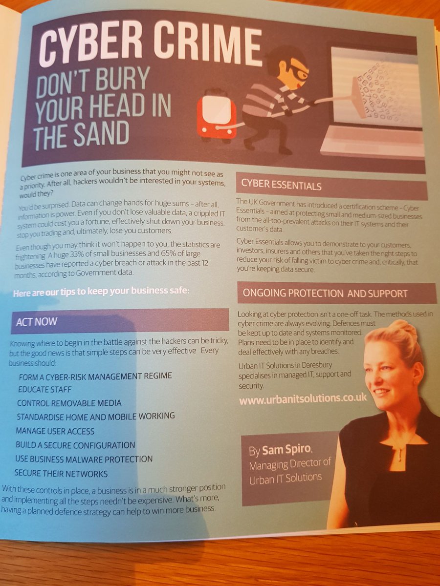 We love this article from our MD Samatha Spiro on #cybercrime in the latest @hillyermckeown magazine. Pick up your copy today! 😊