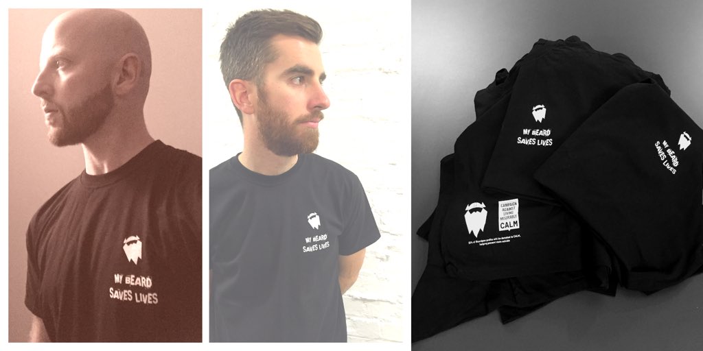 BeardPooBoys's tweet photo. RT and follow for a chance to win a "MY BEARD SAVES LIVES" Beardpoo Tshirt. @theCALMzone. Winner picked on Sunday. https://t.co/vQePtRdMvY