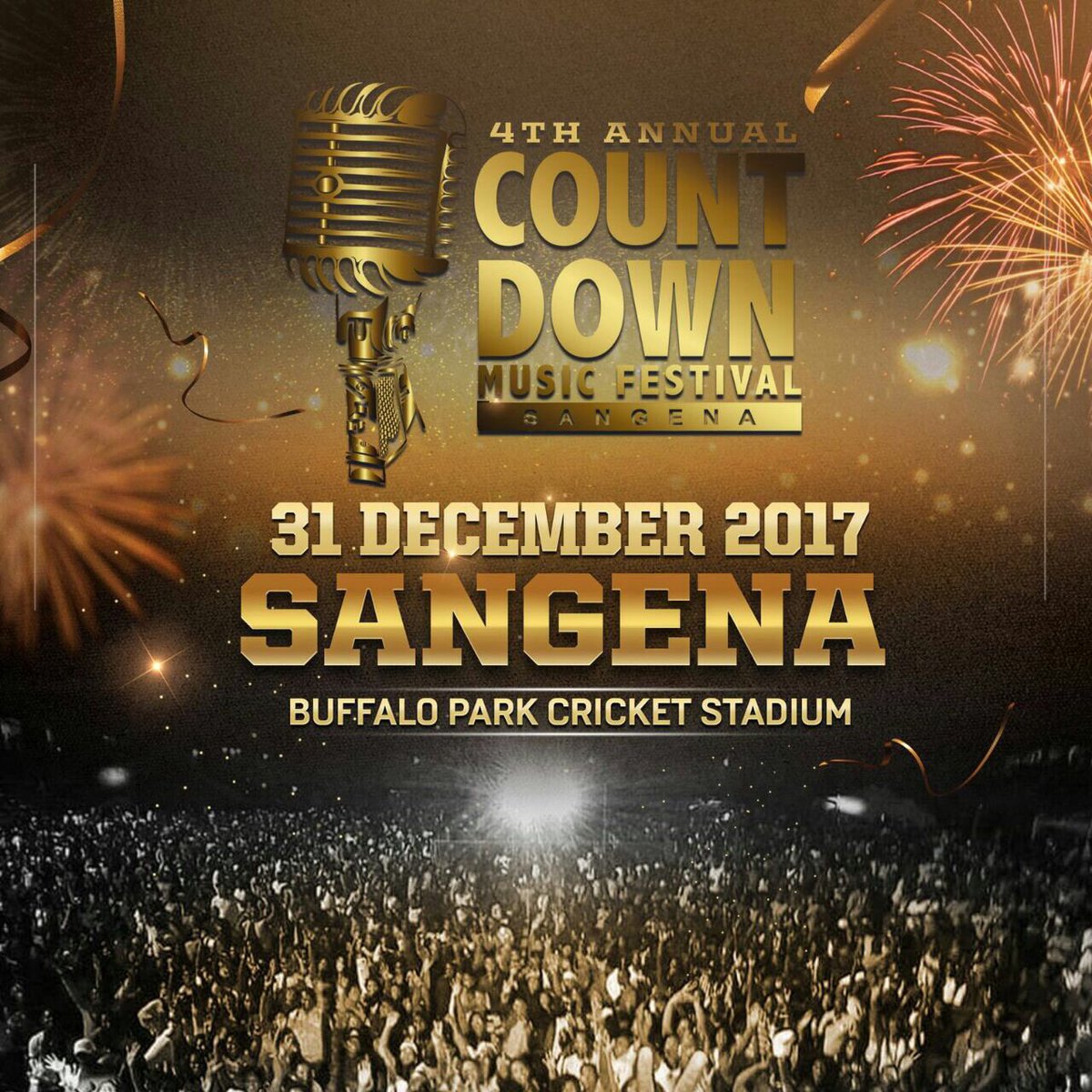 CountdownFestEL's tweet photo. #OneCountdown #OneVenue #BuffaloParkCricketStadium
#4thAnnualCountDownMusicFestival
#CMFEL17 https://t.co/o4kMwnnO3U