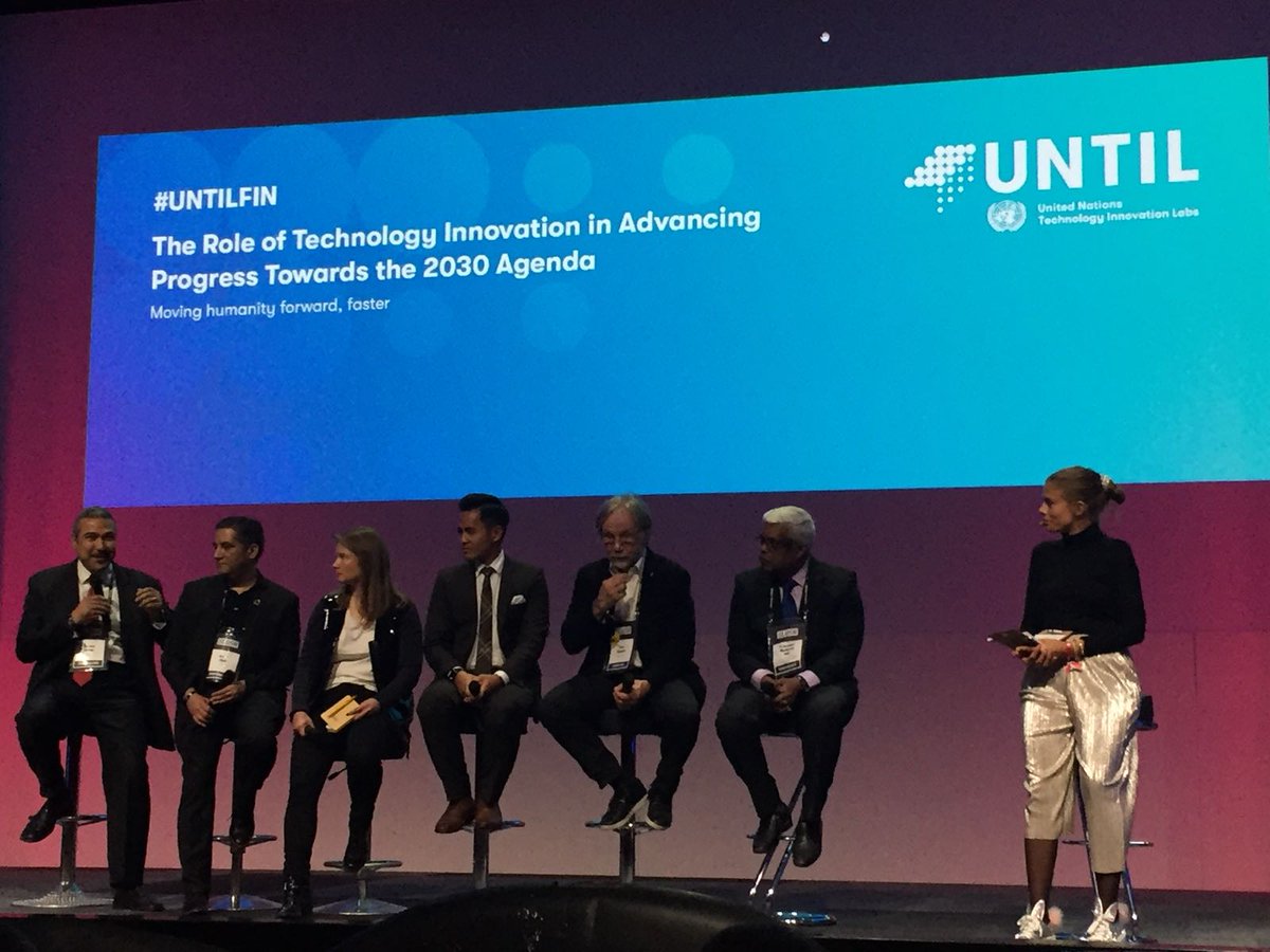 4FRONT_fi's tweet photo. UN Technology Innovation Lab #UNTILfin launched at #SLUSH17. Bringing #tech, #data, #knowledge together to tackle global challenges. #BragForFinland https://t.co/DpvZvdCIks
