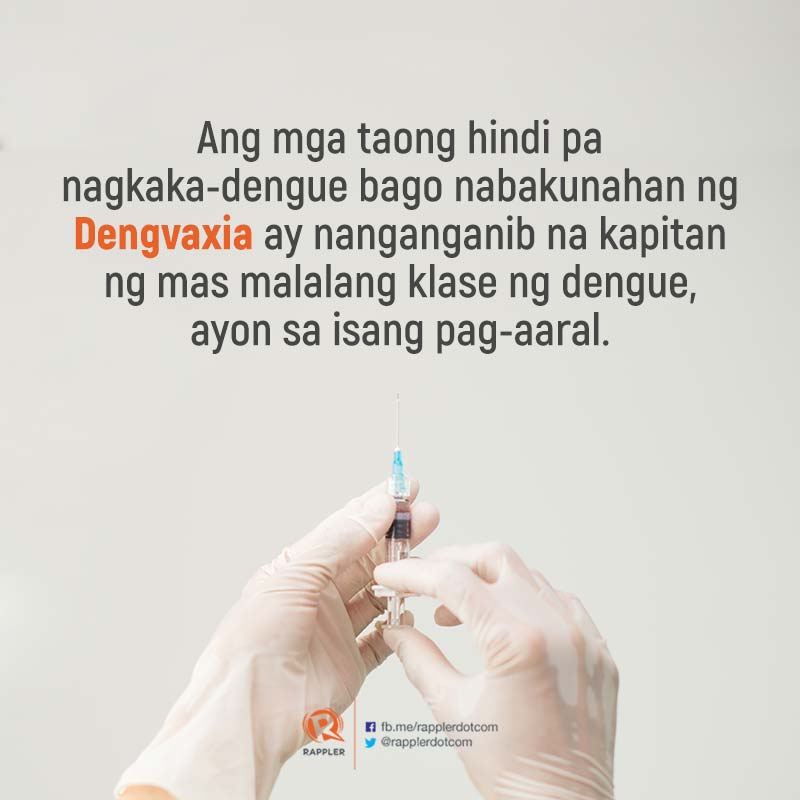 rapplerdotcom's tweet photo. New analysis of clinical data showed Sanofi Pasteur's dengue vaccine poses more risks for people who have not been infected by the virus before immunization.

Learn more here: https://t.co/B5TmGaoOde

To our readers who are health professionals, what can you say about this? https://t.co/cibTyRtqOS