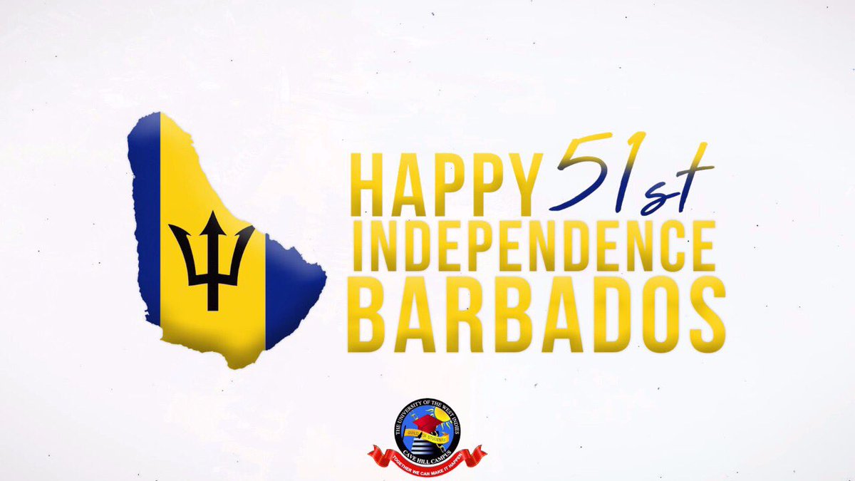 cavehill_guild's tweet photo. HAPPY 51st INDEPENDENCE to the "Land of the Flying Fish" aka BARBADOS. Barbados is known for its beautiful white sand beaches, lime stone caves, patriotic nationals as well as its unique culture and heritage!!!
#IssaBajan π§π§π§π§
#246 πππ€
#51Strong ππͺπ½π https://t.co/Z2i9V2PcLA