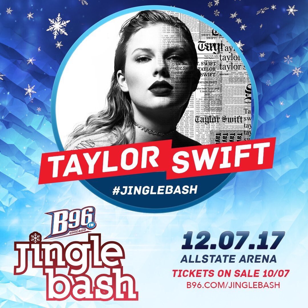 TSwiftNZ's tweet photo. Just 1 day until Taylor takes the stage in LA! Here’s a rundown of her upcoming performances:

🎤 #KIISJingleBall - LA (Dec 1)
🎤 #Poptopia - San Jose (Dec 2)
🎤 #JingleBash- Chicago (Dec 7)
🎤 #Z100JingleBall - NYC (Dec 8)
🎤 #CapitalJBB - London (Dec 10) https://t.co/8BPcF8pgJO