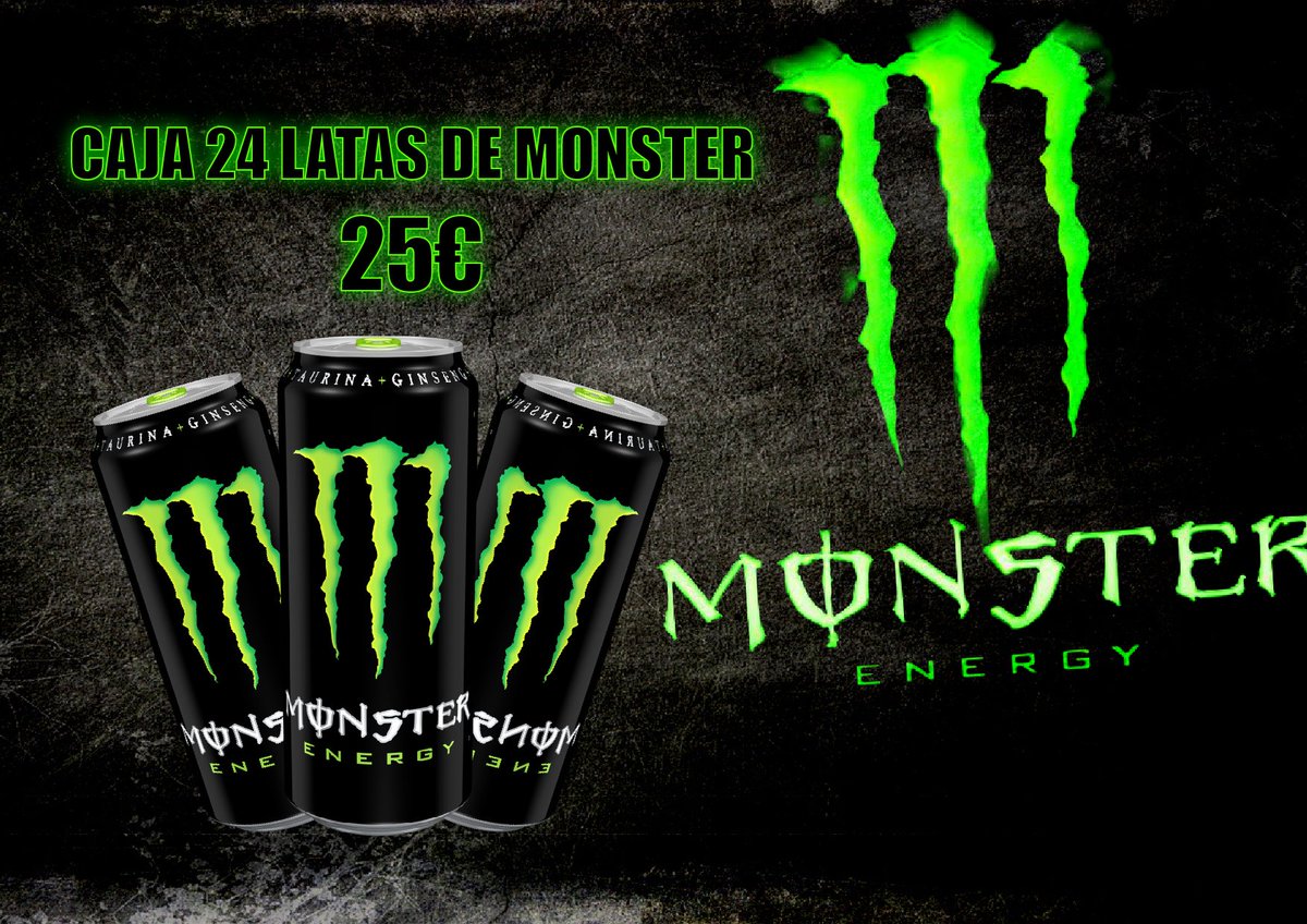 MyrtiaGamesBar's tweet photo. Durante los días 6,7,8,9 y 10 de diciembre puedes disfrutar de este ofertón de @MonsterEnergyES 
Solamente disponible en nuestra cantina de la @murcialanparty 
Esta y otras muchas mas ofertas te esperan este puente!!!
Da RT y entra en el sorteo de una caja de 24 latas de Monster https://t.co/BVepkyut9u