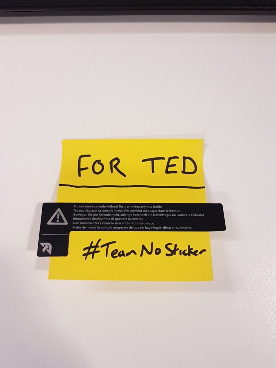 chrisluck's tweet image. 'Tis the season to be giving after all. All yours when you get a moment, @JustTeddii #TeamNoSticker