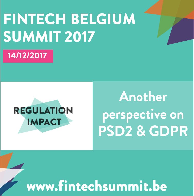 fintechbe's tweet image. Discover the topics of #FinTechBelgium Summit 2017
Register now &amp;gt;&amp;gt;  buff.ly/2ijFzl0  
#RegulationImpact #FinTech #betech #GDPR #PSD2