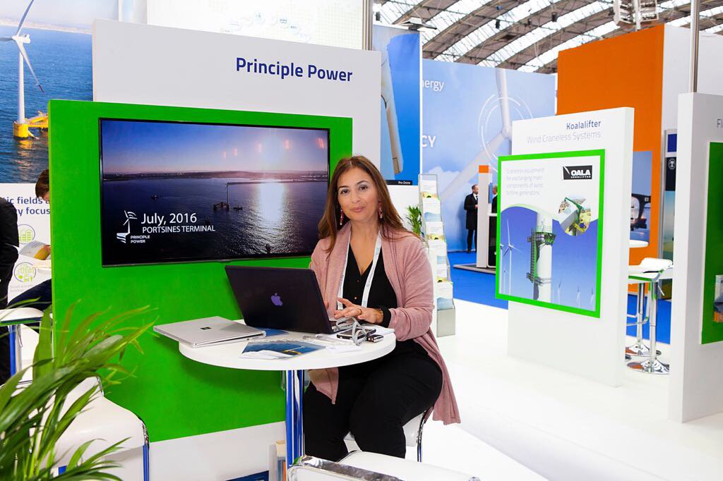 principlepower's tweet photo. Day 2 at #WindEurope2017 was very busy! Visit us at #InnoEnergyEU Booth 1A40 in Hall 1 on the third day! @WindEuropeEvent #Offshorewind #innnoenergyiberia https://t.co/lKMeBuS50i