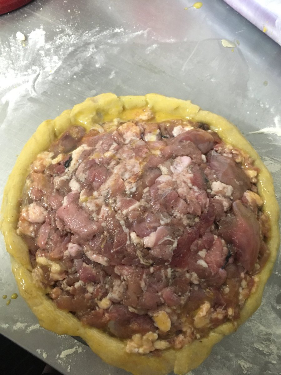 markpricewinch's tweet photo. First attempt at a pork pie! Game style 🥓🐖#game #local #Hampshire #wild #winter https://t.co/5JHQT6mkDT
