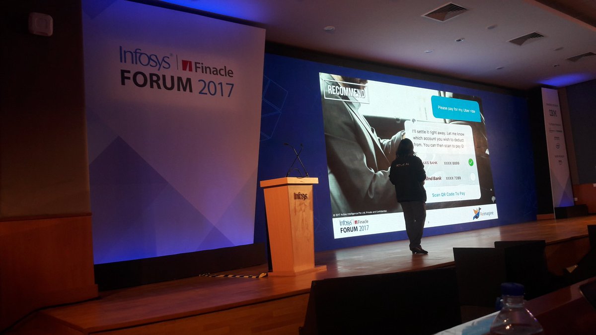 VVVangala's tweet photo. Fintechs Active.ai, Artoo and Niki.ai presenting at #FinacleForum @Finacle @sameersegal https://t.co/muWdADz5zC