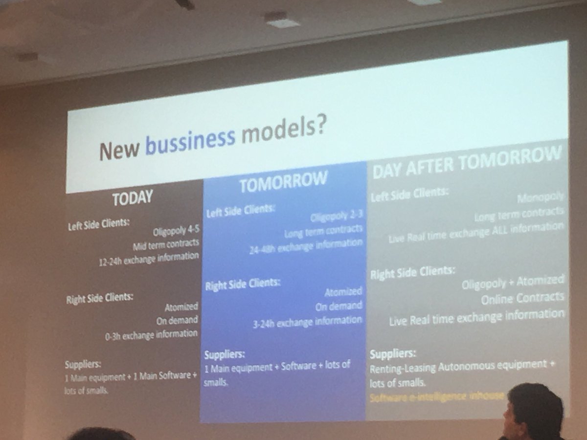 ADarmanin's tweet photo. The evolution theory and the new business model presented by Mr Blanquer from #terminallink @Feport_EU 3rd stakeholder forum @EuroTugs @seaeurope @ICHCA2 https://t.co/AijqSQK3JU