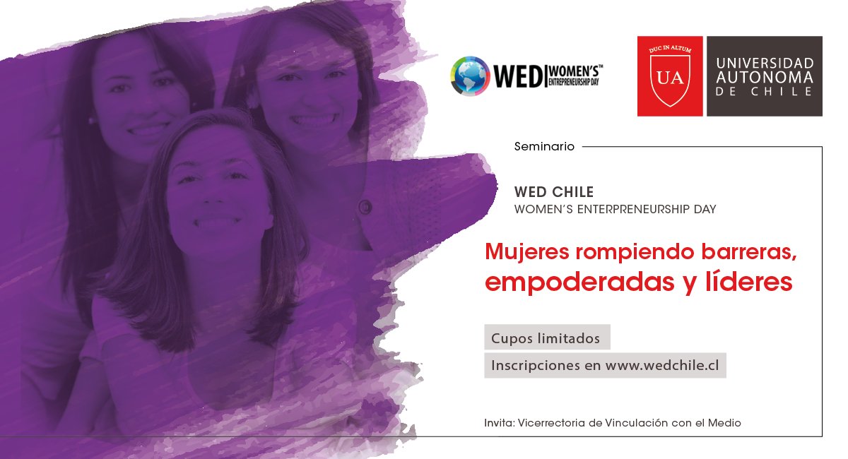 autonomadechile's tweet photo. j¡Muy buenos días! 😁
A minutos de iniciar #WedChile, evento de emprendimiento femenino mundial que contará con 12 destacados speakers https://t.co/o5XY0Z5Z8O https://t.co/EHyX94FGzg