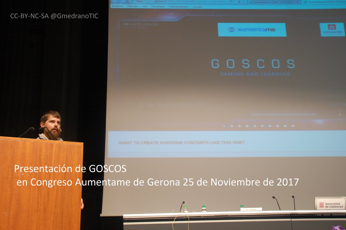 GmedranoTIC's tweet photo. Aún recordando #Aumentame2017 con nuestro #GOSCOS Gaming &amp; Learning de la #FPB de @Salesian_Boscos 
#RealidadAumentada y #RealidadVirtual Educativa en el escenario #Minecraft 
Un #Congreso para #aprender #Tendencias #Emergentes con auténticos profesionales #VRMooc #HoloLens 👓 https://t.co/d9HuGsS7Y6