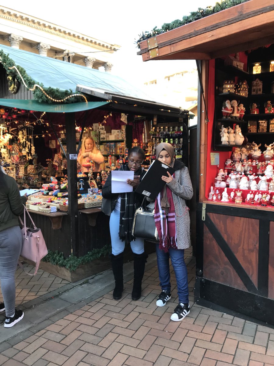 roxycooper7's tweet photo. Year 12 Travel and Tourism students interviewing staff at Birmingham museum and Christmas market @ShirelandCA @SCAPost16 https://t.co/fuMctdj8u7