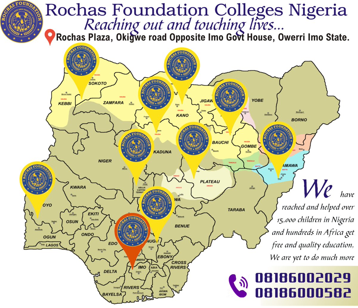 Rochas_fdn's tweet photo. We are here,
We will cover Nigeria And everywhin Africa Because #educationmustbefree @RealrochasFDN #freeeducation #africa #charity #map ##RochasFoundation #Rofoca #Rofosa #Touchinglives #EveryChildCountsere https://t.co/7PTV1D0eu5