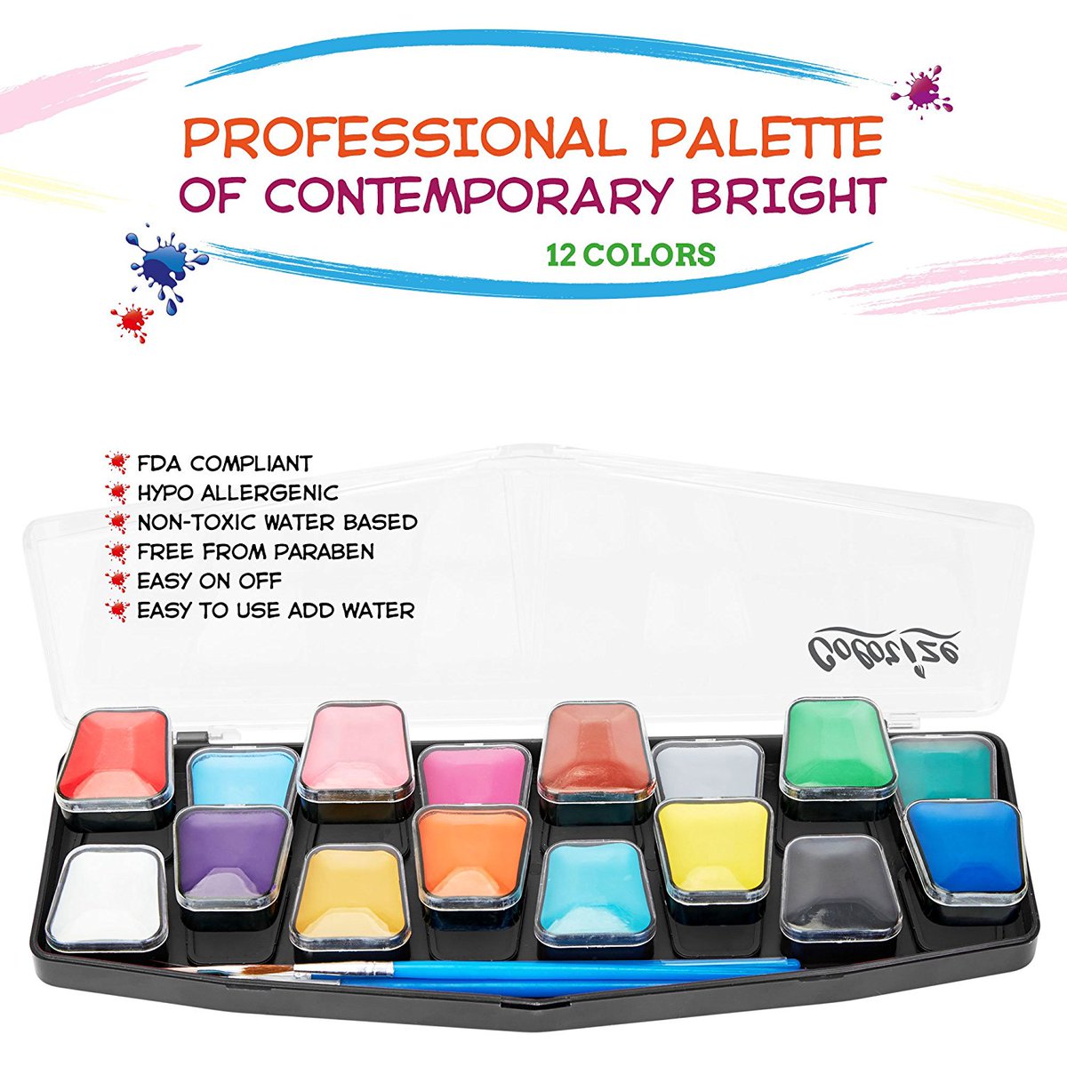 WingFacePaints's tweet photo. Best Quality Body Face Painting Kit Professional Palette: 16 Colors, Stencils, Brushes, Non-Toxic, Hypoallergenic, Easy Apply &amp; Remove@Wingfacepaints.com https://t.co/zDXDLMcdq7