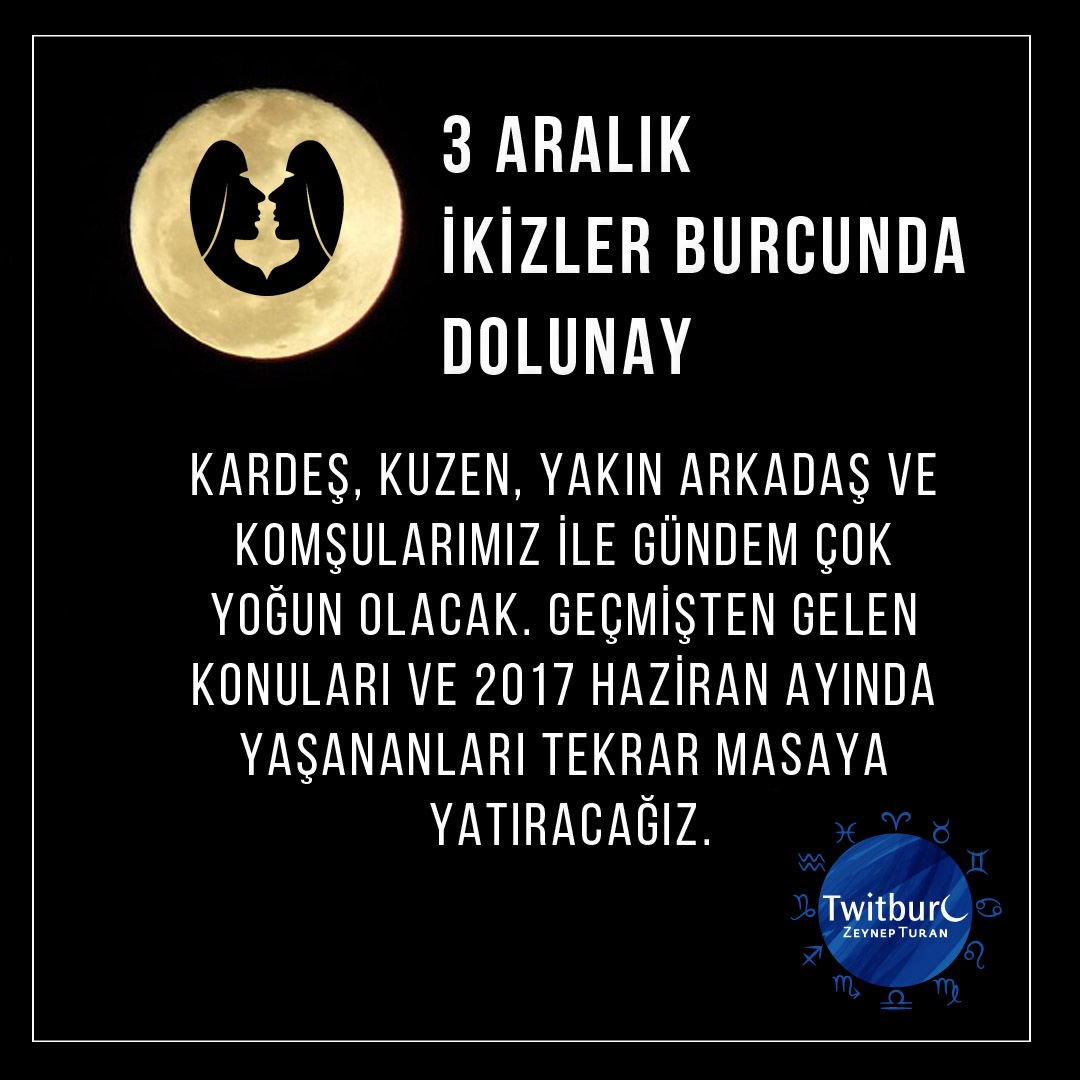 twitburc's tweet photo. 3 Aralık'ta gerçekleşecek yılın son Dolunay'ı, hava burcunda meydana geliyor. İkizler burcunda meydana gelen Dolunay'ın öncelikle ruh halinin nereden geldiğine bakacak olursak; Satürn ve Venüs’e yorabiliriz. https://t.co/Zj9WX9GrGd https://t.co/yGqY46omfS