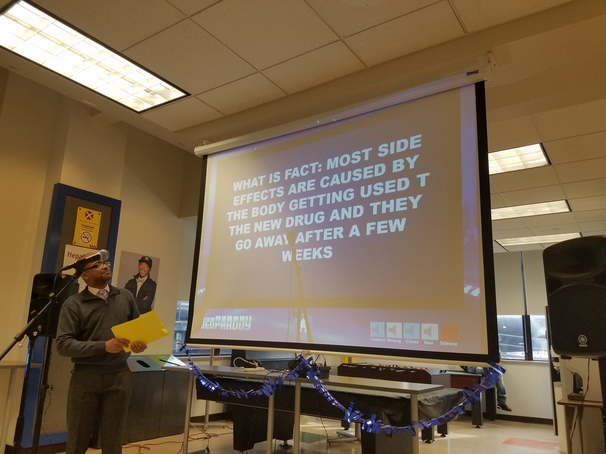 jillmarette99's tweet photo. We are playing #Jeopardy for #WorldAIDSDay at @thefortunesoc today! This was organized by our #DRCPP Advocacy Apprentices. #EndTheStigma #WorldAIDSDay2017 https://t.co/w6MOKrWn8U