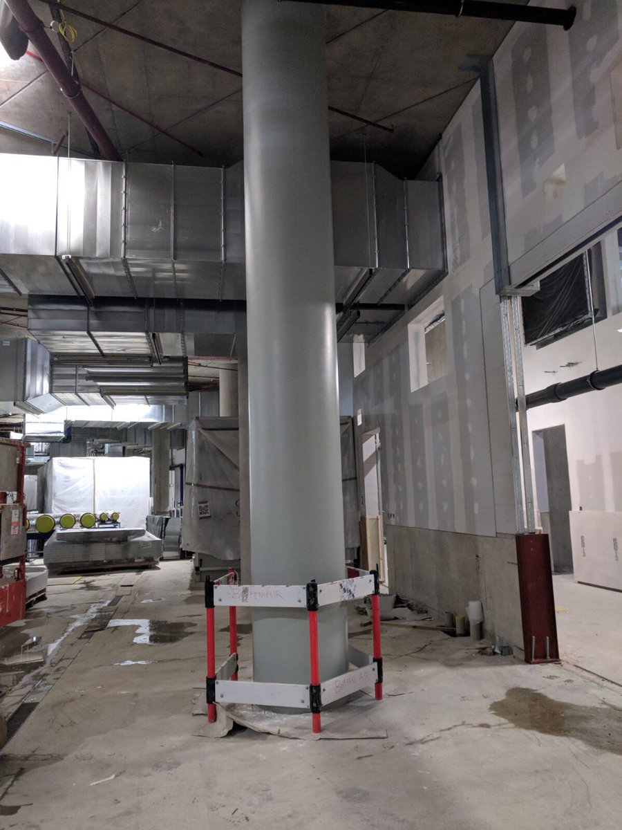 mclcoatings's tweet photo. Sterling effort from our operatives applying a single fibreglass reinforced hygienic coating system to columns at a biomedical facility. Contact us for any specialist hygiene system applications. https://t.co/UGg9wDfyBS