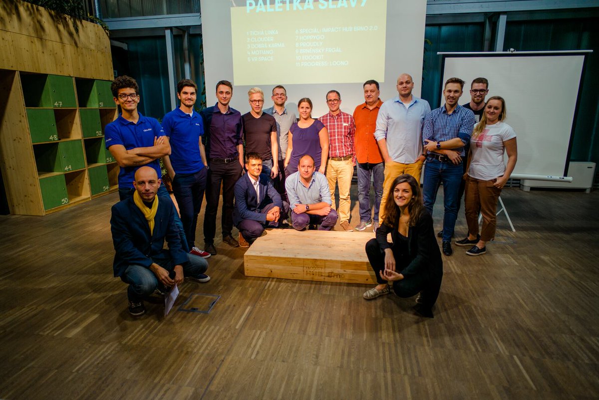 HelloClouder's tweet image. Here we are at the famous #ImpactHub #Mashup in #Brno, talking to other people about our product. #Clouder #TBT