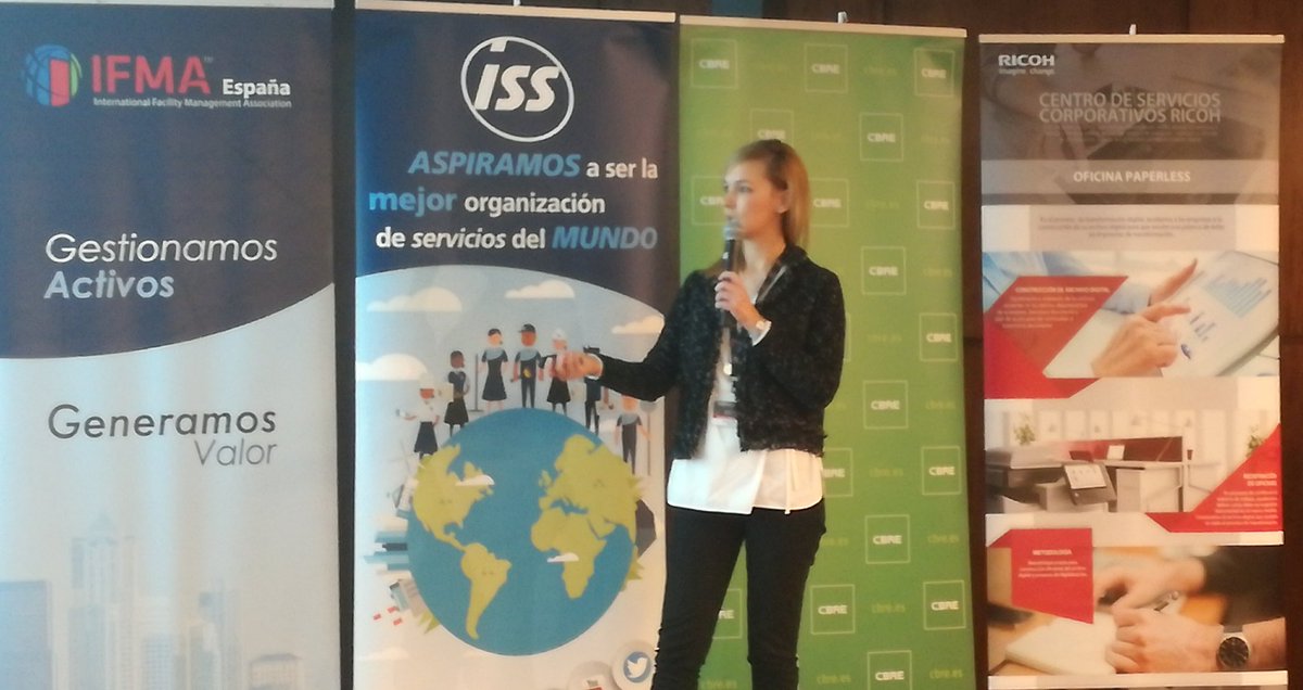 IFMA_spain's tweet photo. Turna para Maitena Marin de @Ofitamobiliario y nos presenta su estudio sobre Oficina 3.0 More than One #wps2017 Barcelona Workplace Summit by @IFMA_spain #facilitymanagement https://t.co/P7ybAzAw4D