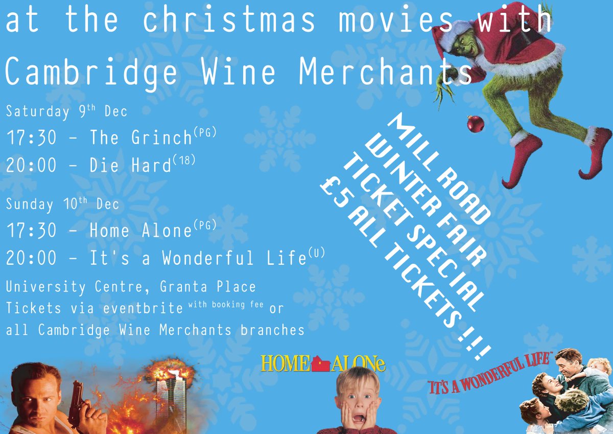 <a href="/MillRoadFair/">Mill Road Winter Fair</a> <a href="/cucwinebar/">cucwinebar</a> exclusive £5 ticket, just for Mill Road Winter Fair 2017. This weekend only!

eventbrite.co.uk/d/united-kingd…