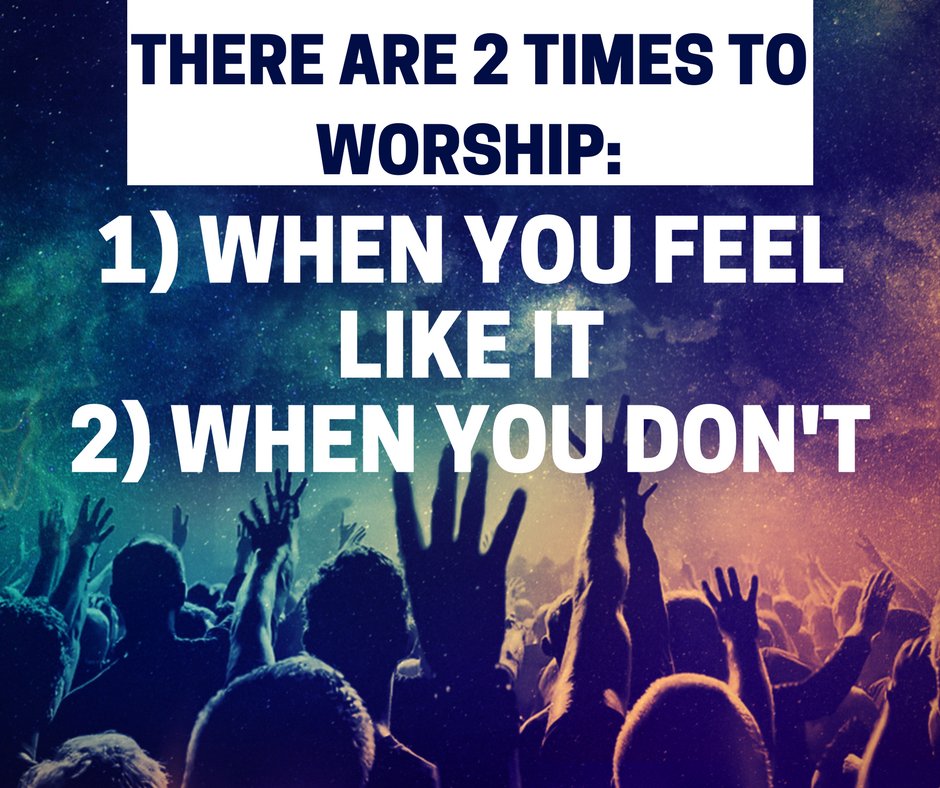 itsajourneync's tweet photo. There are 2 times to worship:
1) When you feel like it
2) When you don't
#Worship #CometoWorship #GetConnected #Itsajourneync #SermonRecap #MessageRewind #SermonSeries https://t.co/hlCRRydoJx