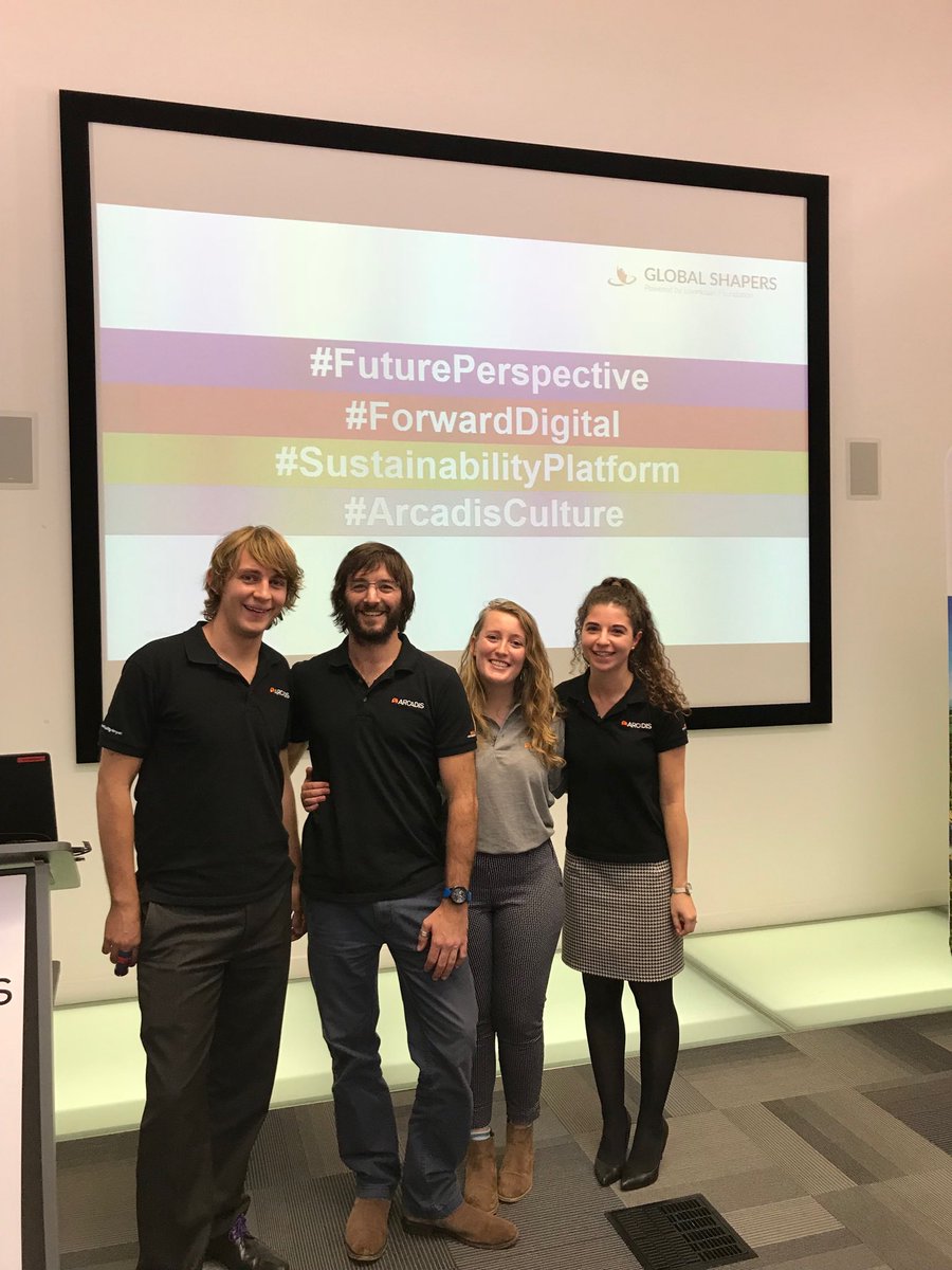 PeterMaddenECH's tweet photo. An inspirational lunchtime with our Global Shapers sharing the output of their work on four work streams #arcadisgs #gs4impact #rippleeffect https://t.co/MQj9FNktru